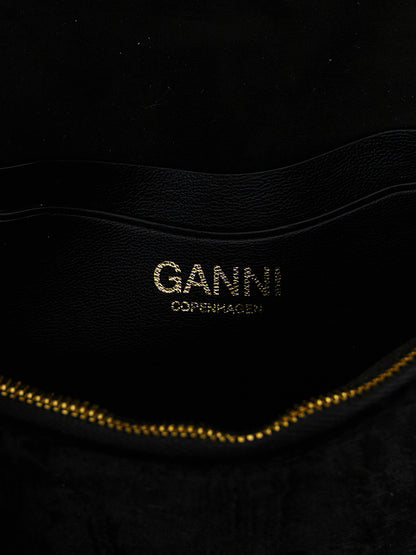 Ganni Black Polyester Cardholder