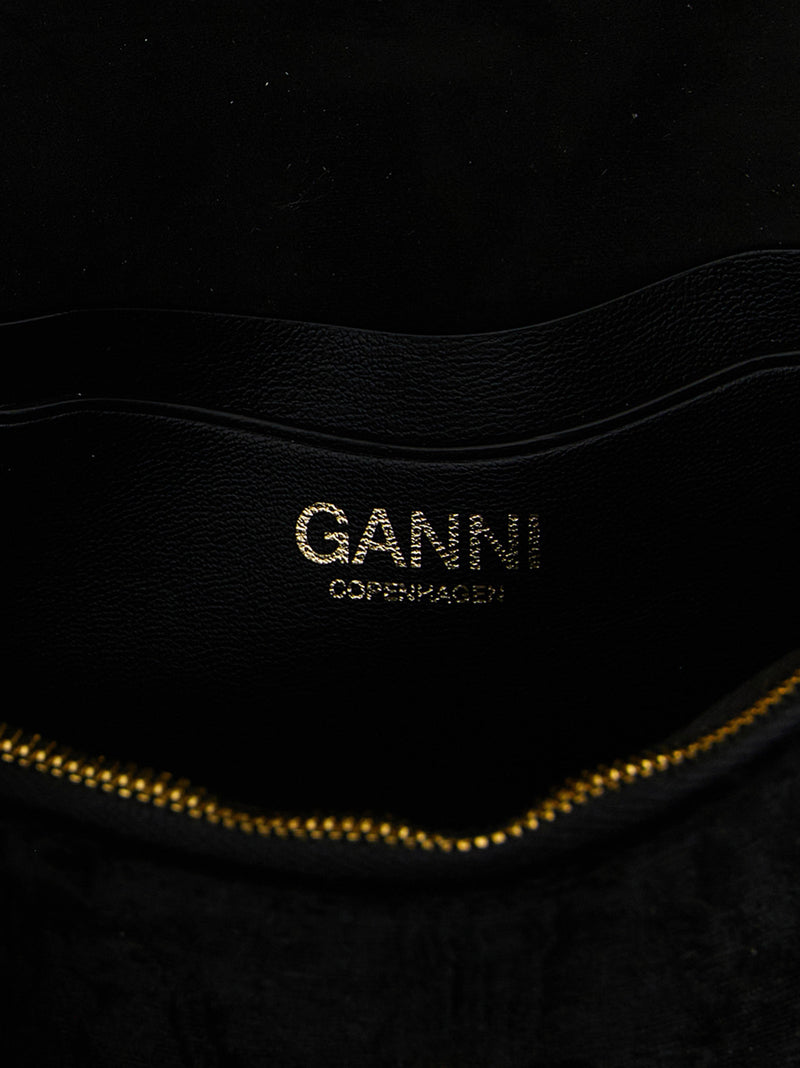 Ganni Lulu Black Polyester Cardholder