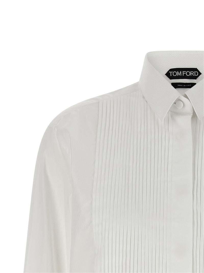 Tom Ford White Cotton Blouse
