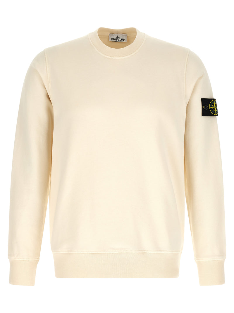 Stone Island Beige Cotton Sweatshirt - Sustainable Comfort