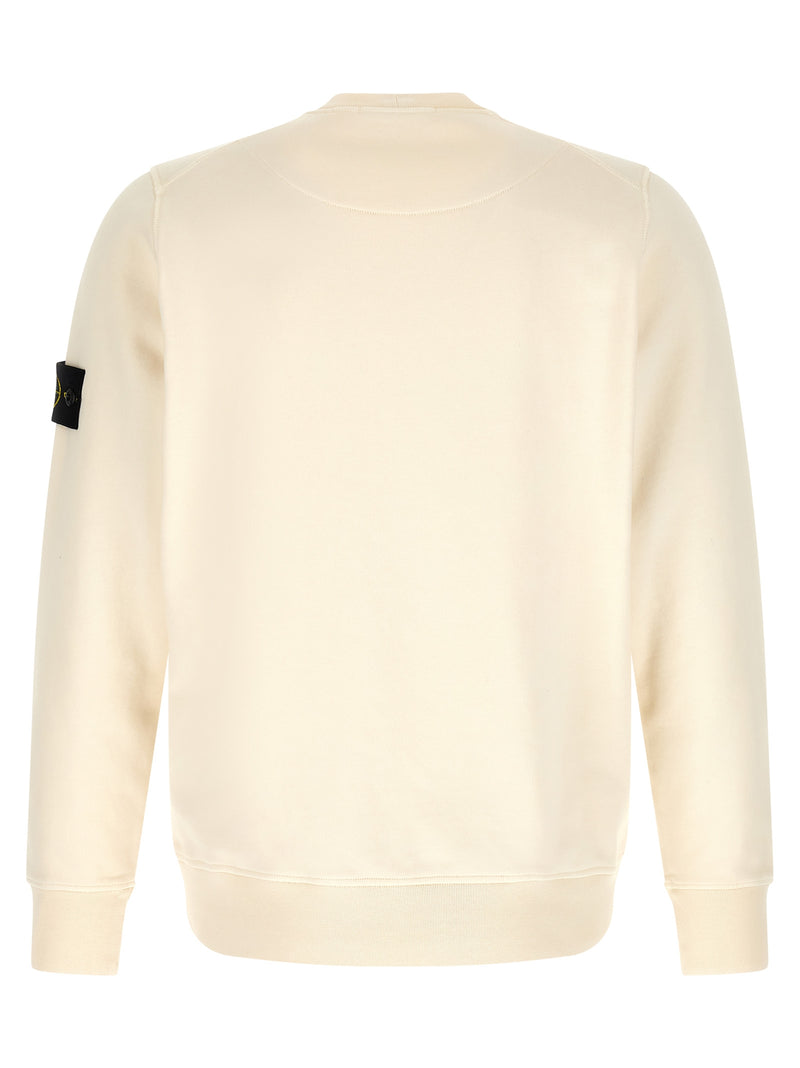 Stone Island Beige Cotton Sweatshirt - Sustainable Comfort
