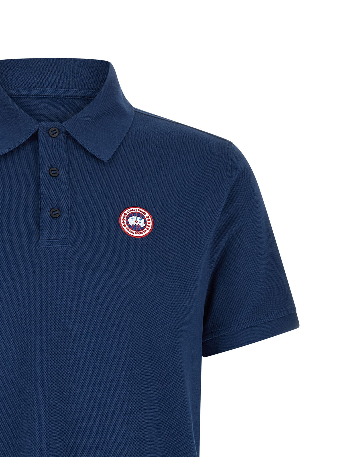 Polo en coton bleu Canada Goose