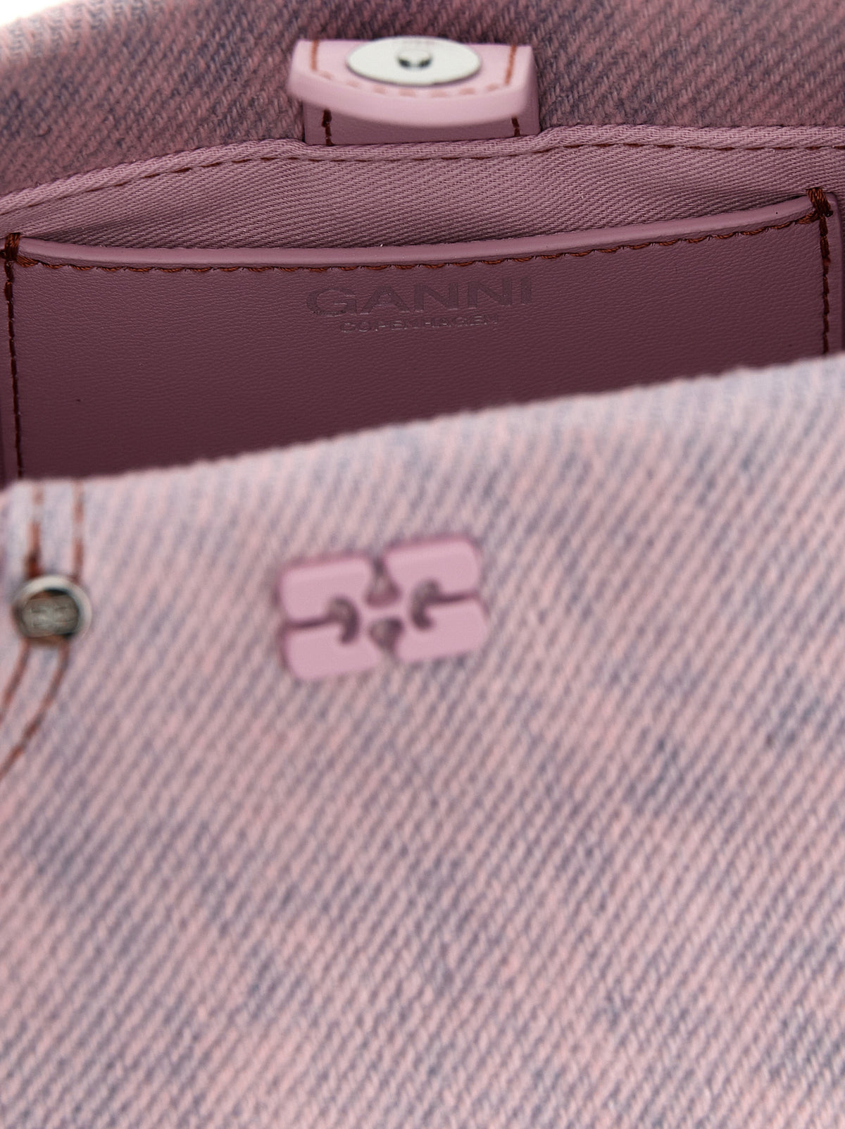 Sac à main Ganni en coton biologique multicolore