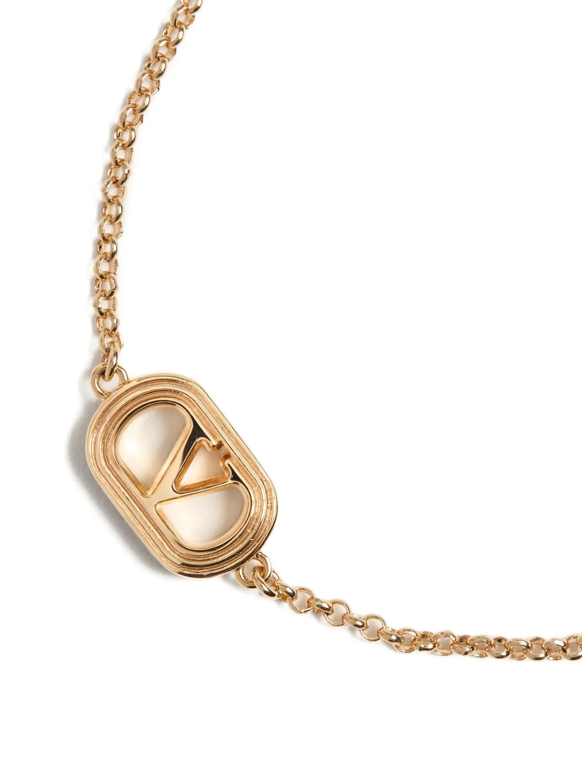 Bracelet en Acier Inoxydable Doré Valentino Garavani ‘Ovalette’