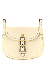 Sac bandoulière Valentino Garavani en cuir de veau blanc