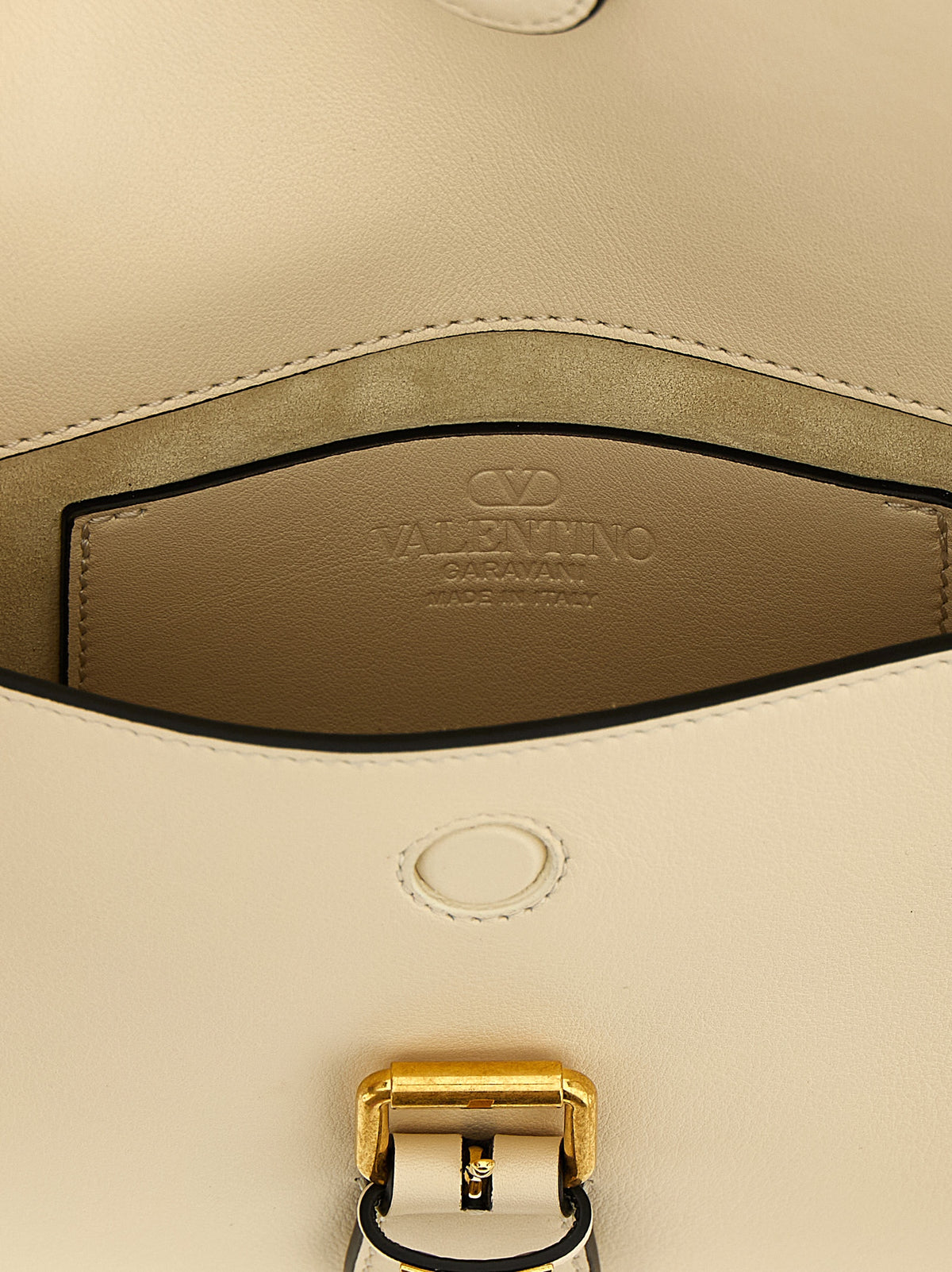 Sac bandoulière Valentino Garavani en cuir de veau blanc