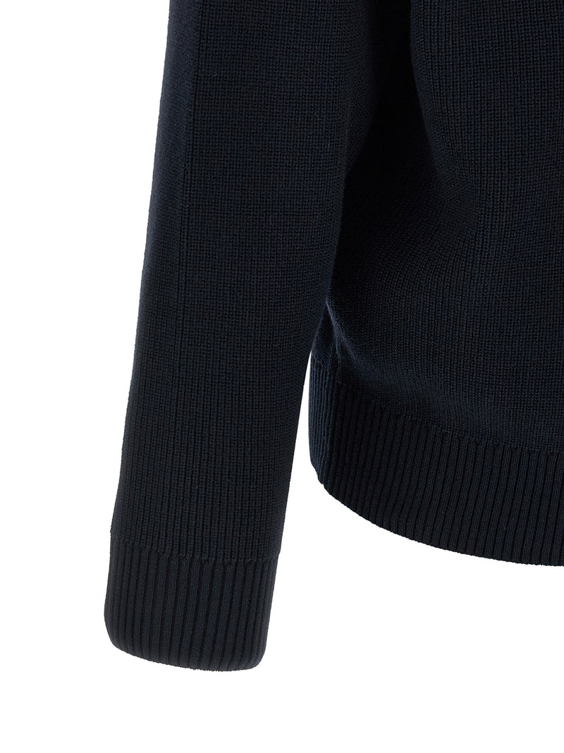 Cardigan Stone Island en coton bleu