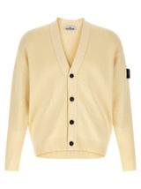 Cardigan Stone Island en coton beige