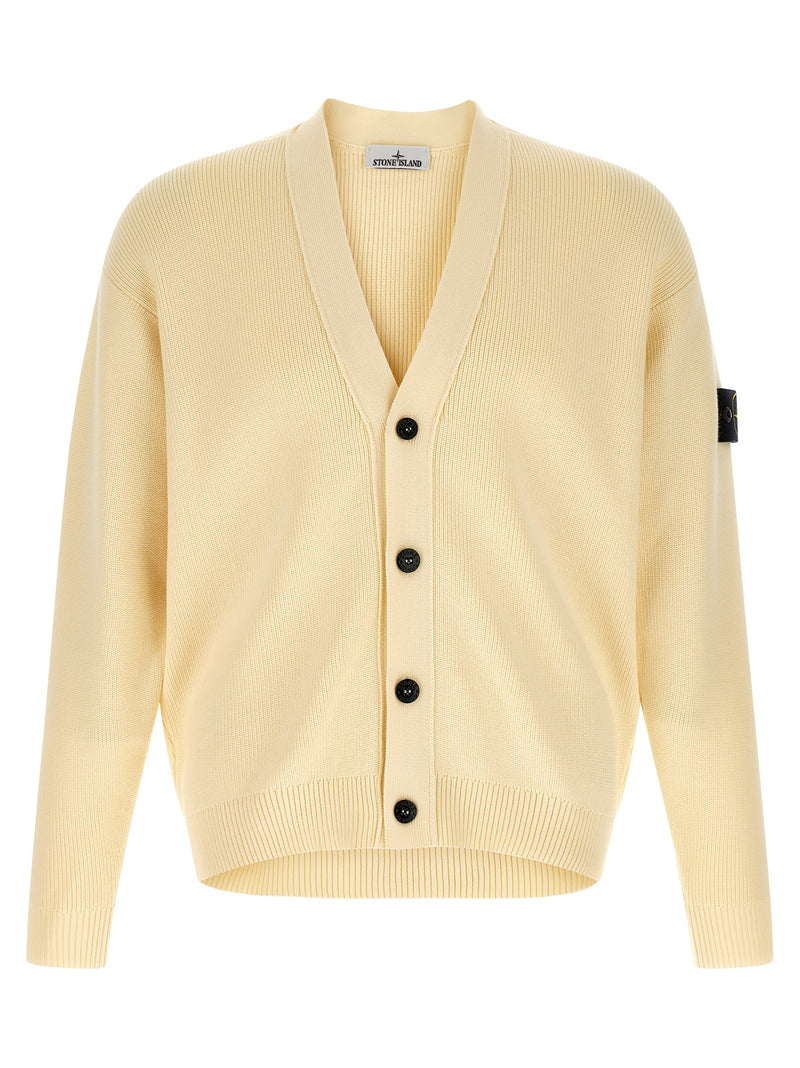 Cardigan Stone Island en coton beige
