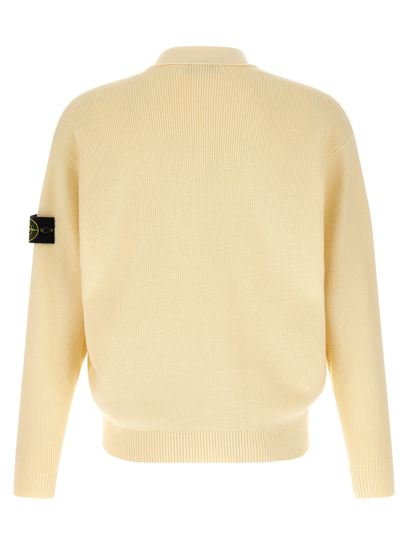 Cardigan Stone Island en coton beige