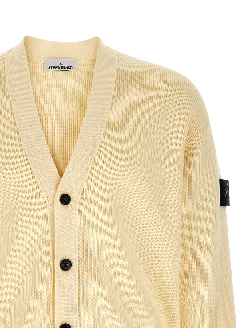 Cardigan Stone Island en coton beige