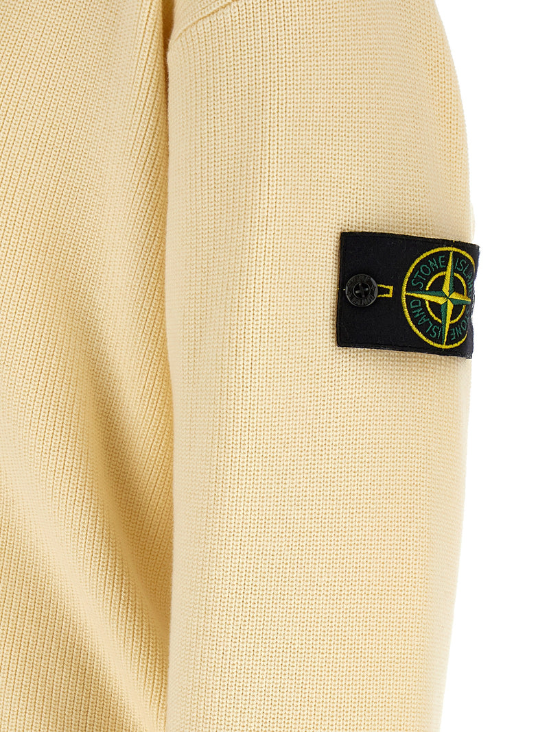 Cardigan Stone Island en coton beige