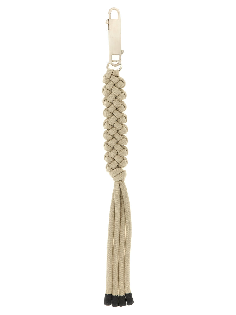 Rick Owens Hiking Rope Gray Polyester Keychain