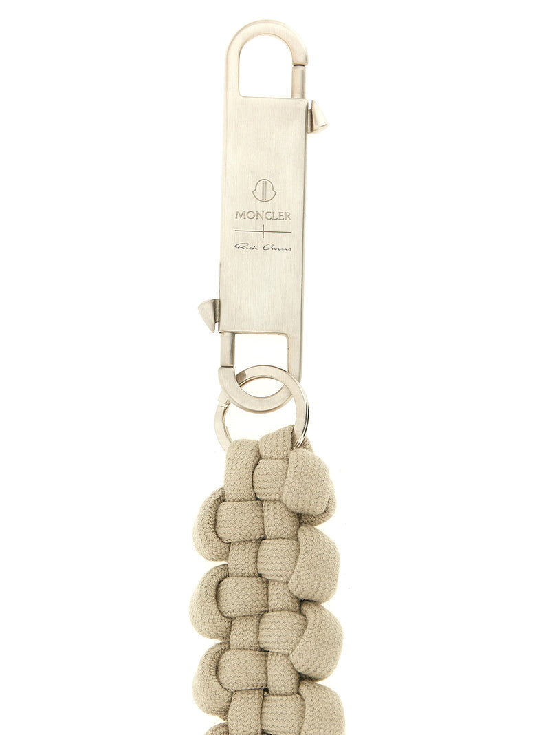 Rick Owens Hiking Rope Gray Polyester Keychain