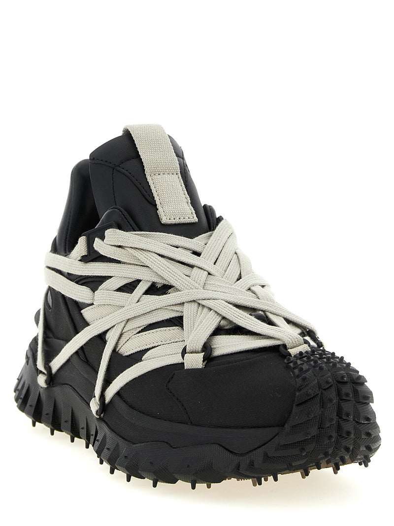 Rick Owens x Moncler Trailgrip Megalace Black Sneakers