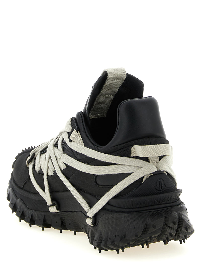 Rick Owens x Moncler Trailgrip Megalace Black Sneakers