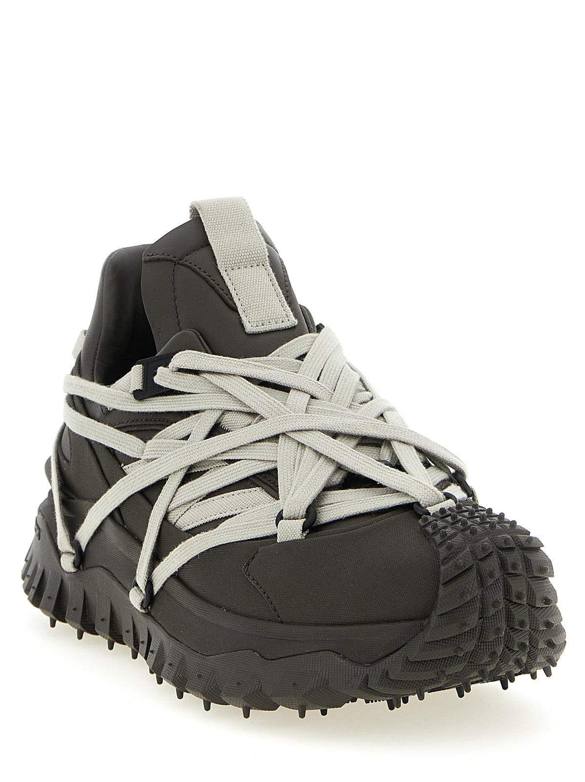 Rick Owens Trailgrip Megalace Brown Cowhide Sneakers