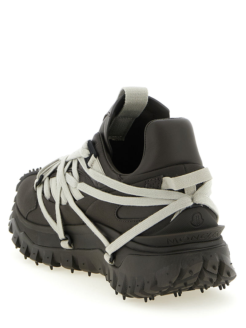 Rick Owens Trailgrip Megalace Brown Cowhide Sneakers