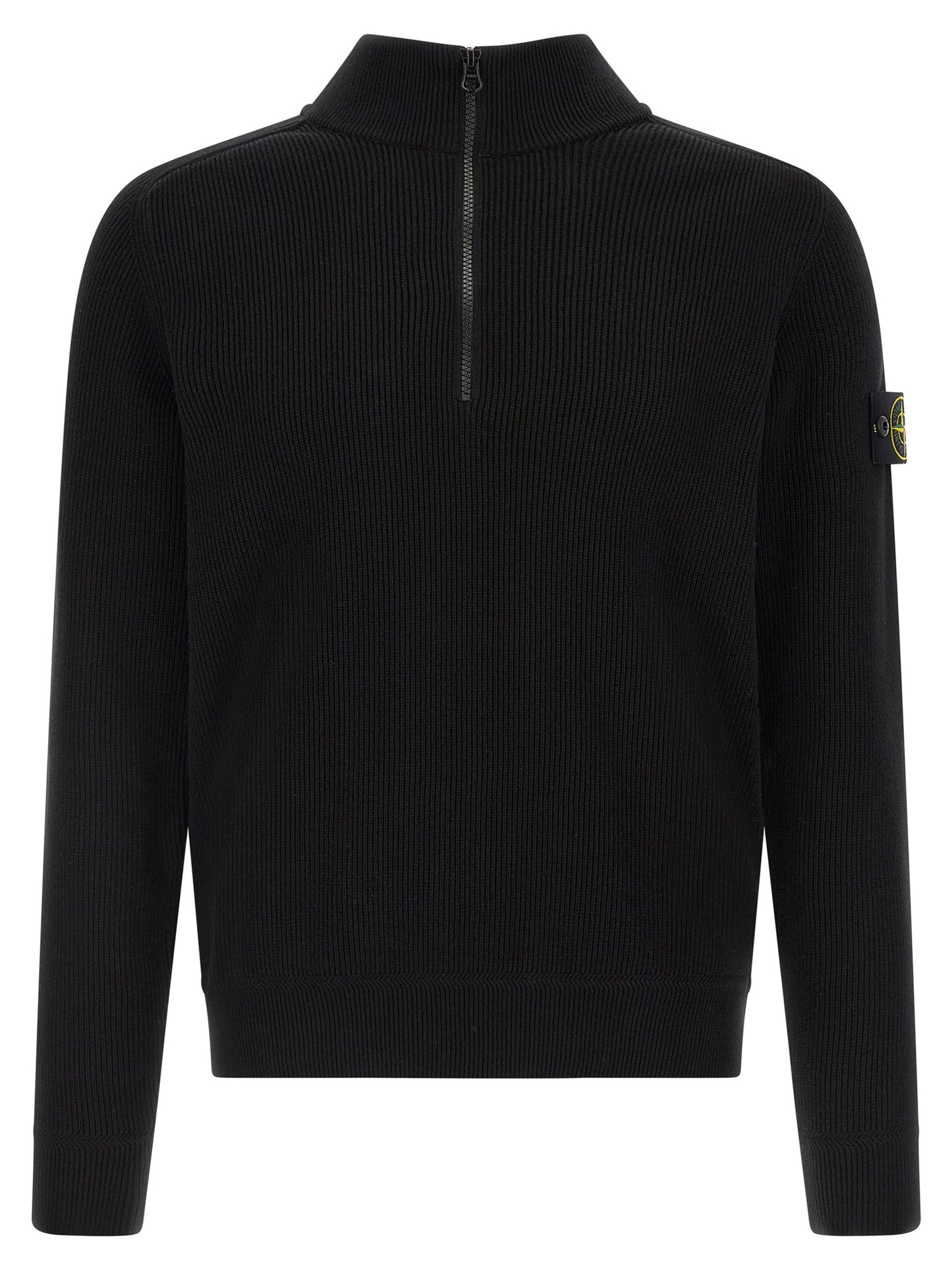 Stone Island Black Cotton Cardigan