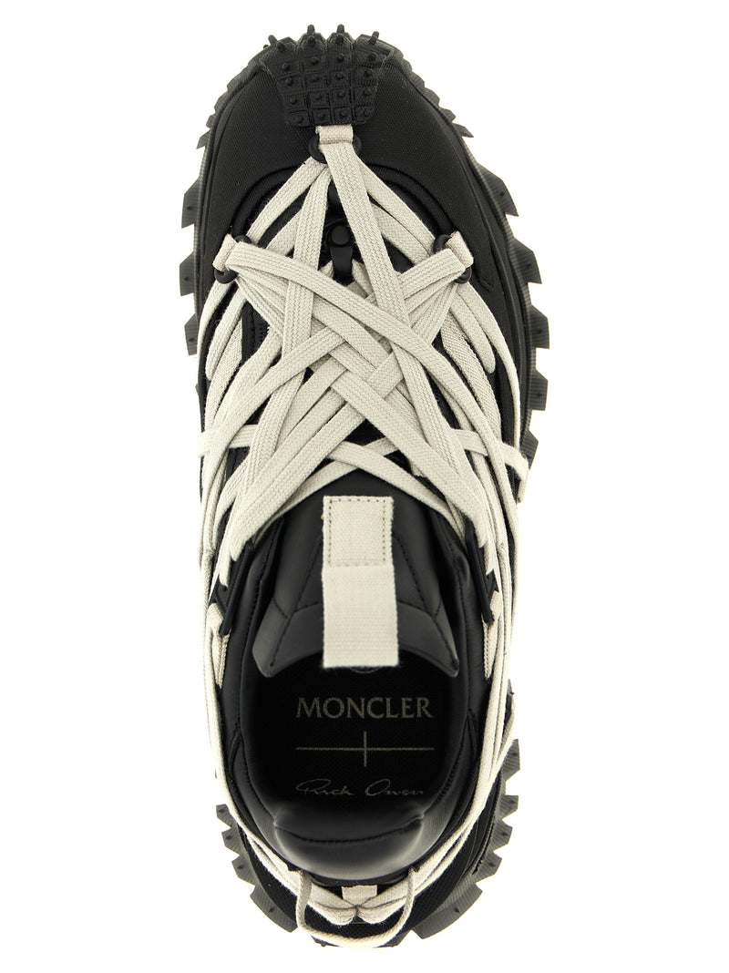 Rick Owens x Moncler Trailgrip Megalace Black Sneakers