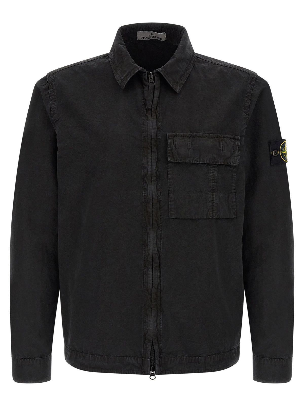 Chemisier noir en coton Stone Island