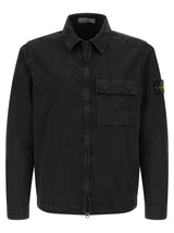 Chemisier noir en coton Stone Island