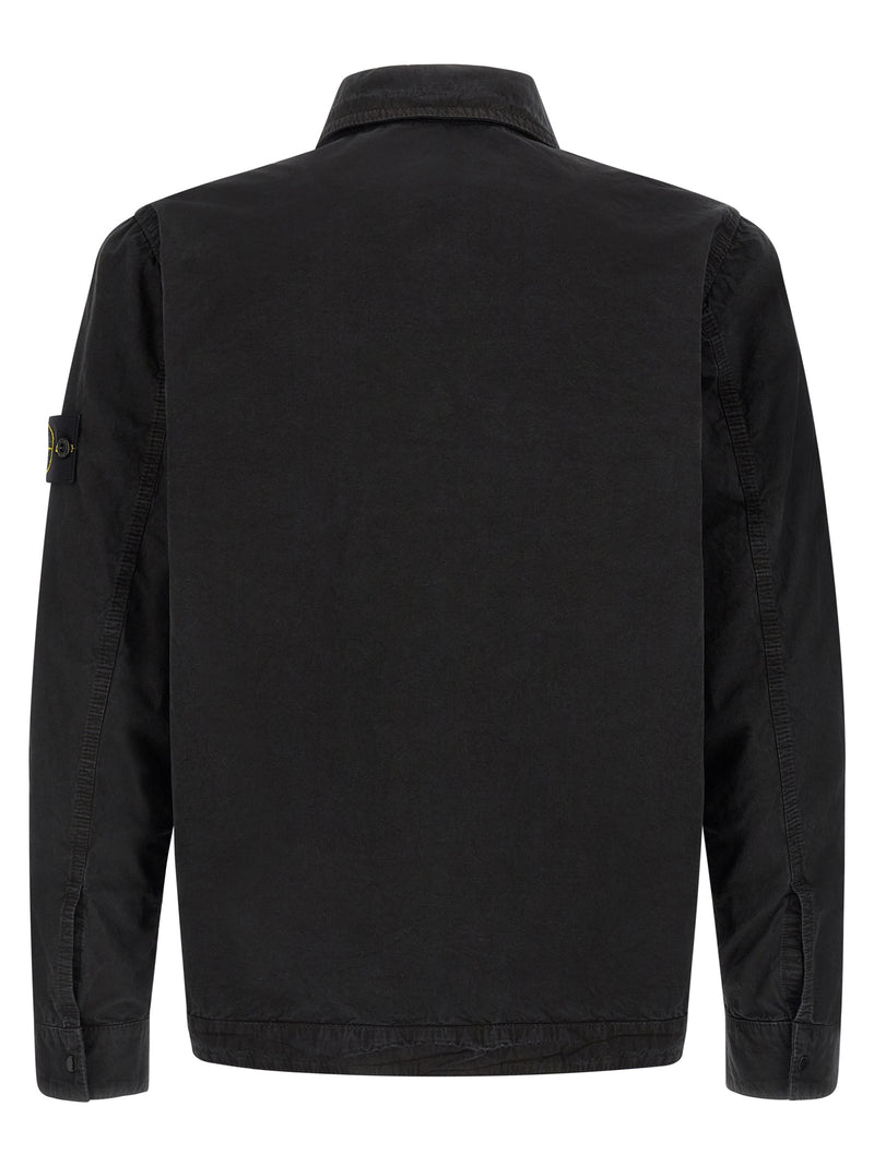 Chemisier noir en coton Stone Island