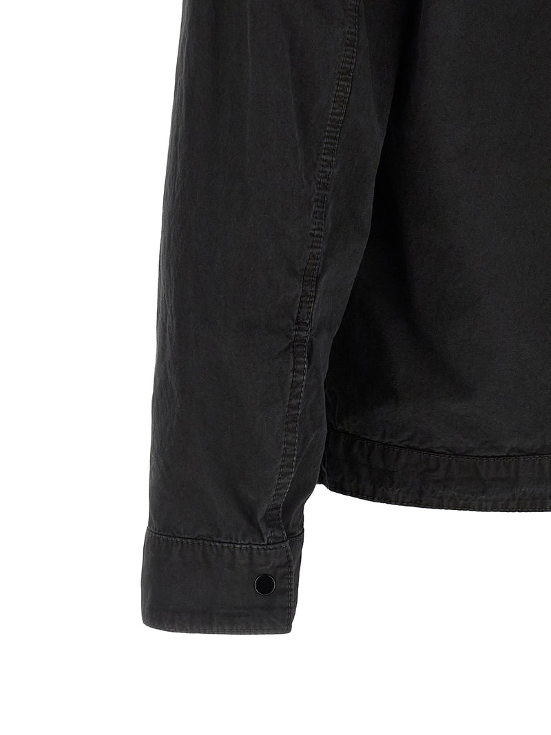 Chemisier noir en coton Stone Island