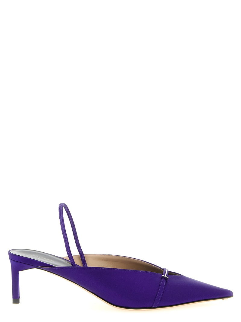 Tom Ford Julianne Purple Viscose Mid Heel Pumps