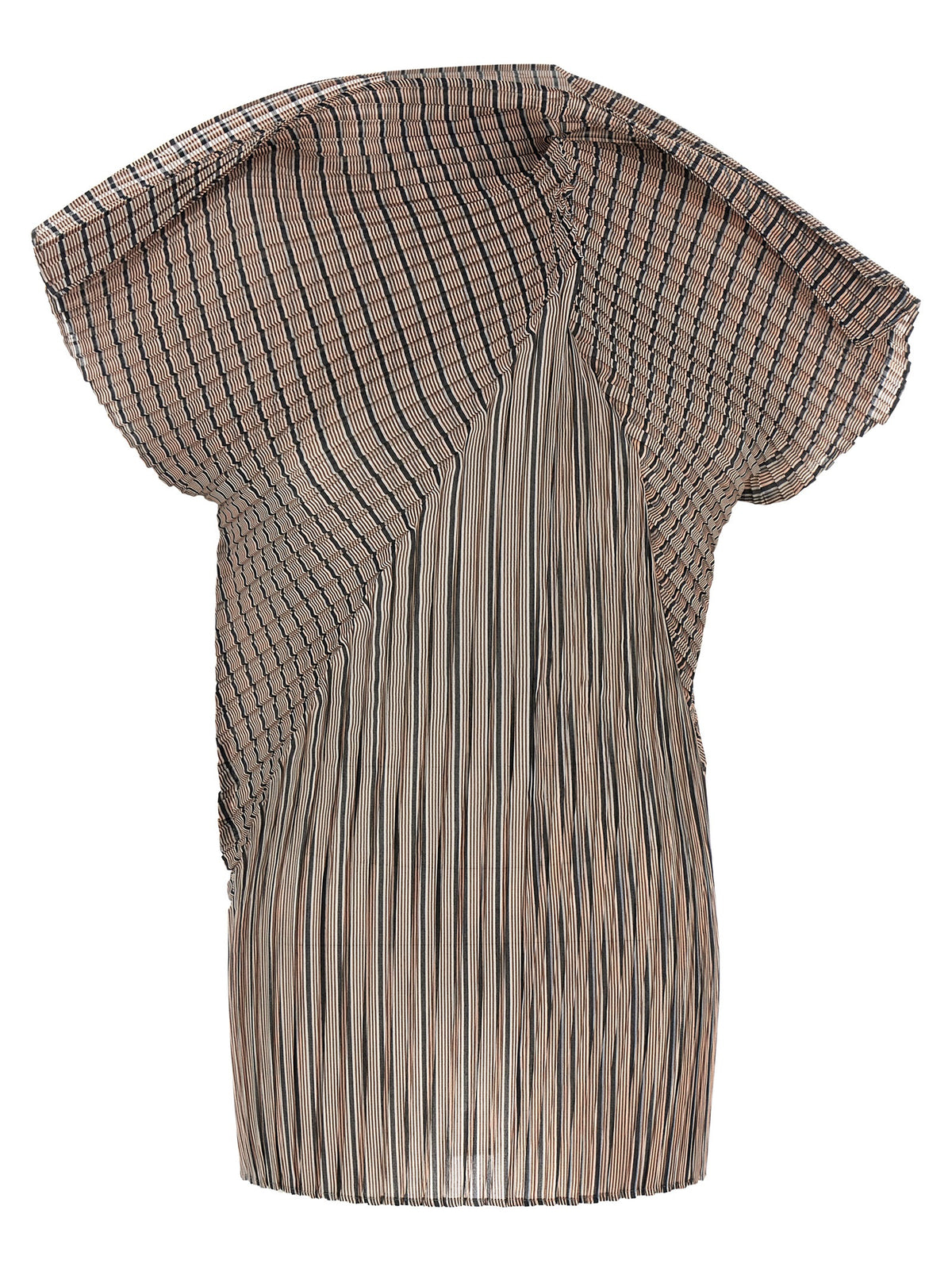 Chemisier Issey Miyake en polyester marron