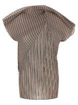 Chemisier Issey Miyake en polyester marron