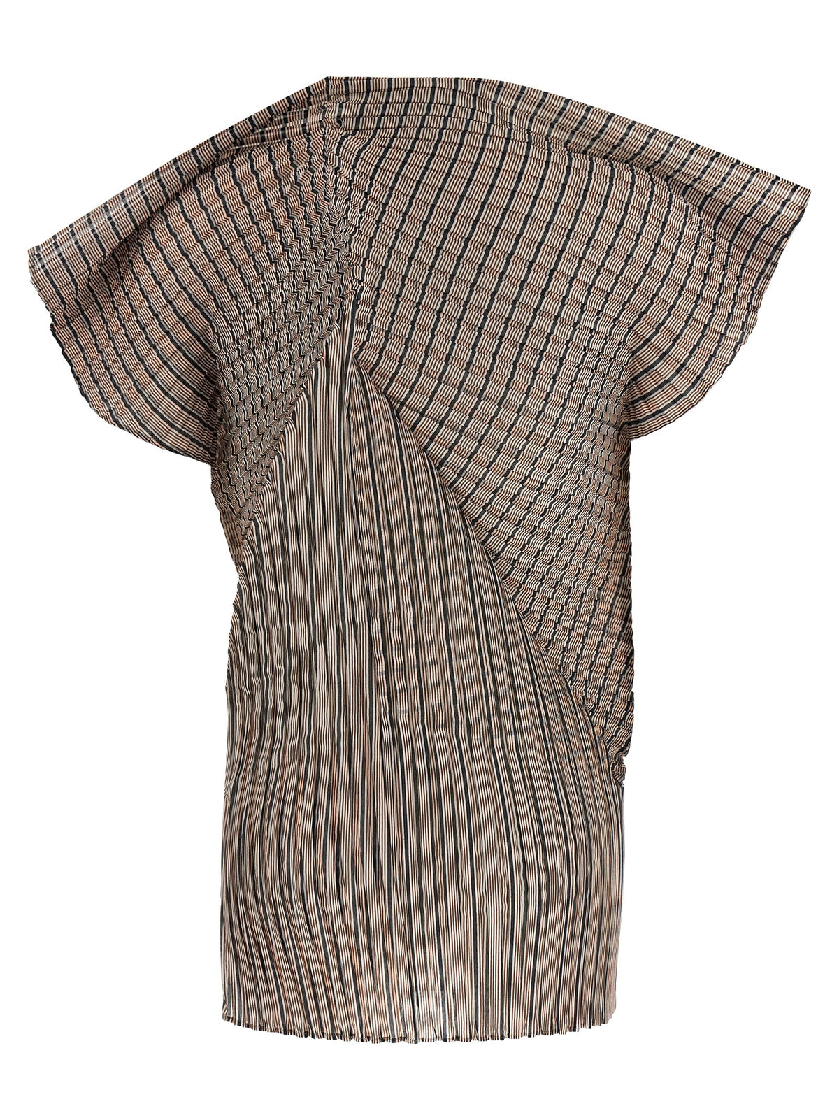 Chemisier Issey Miyake en polyester marron