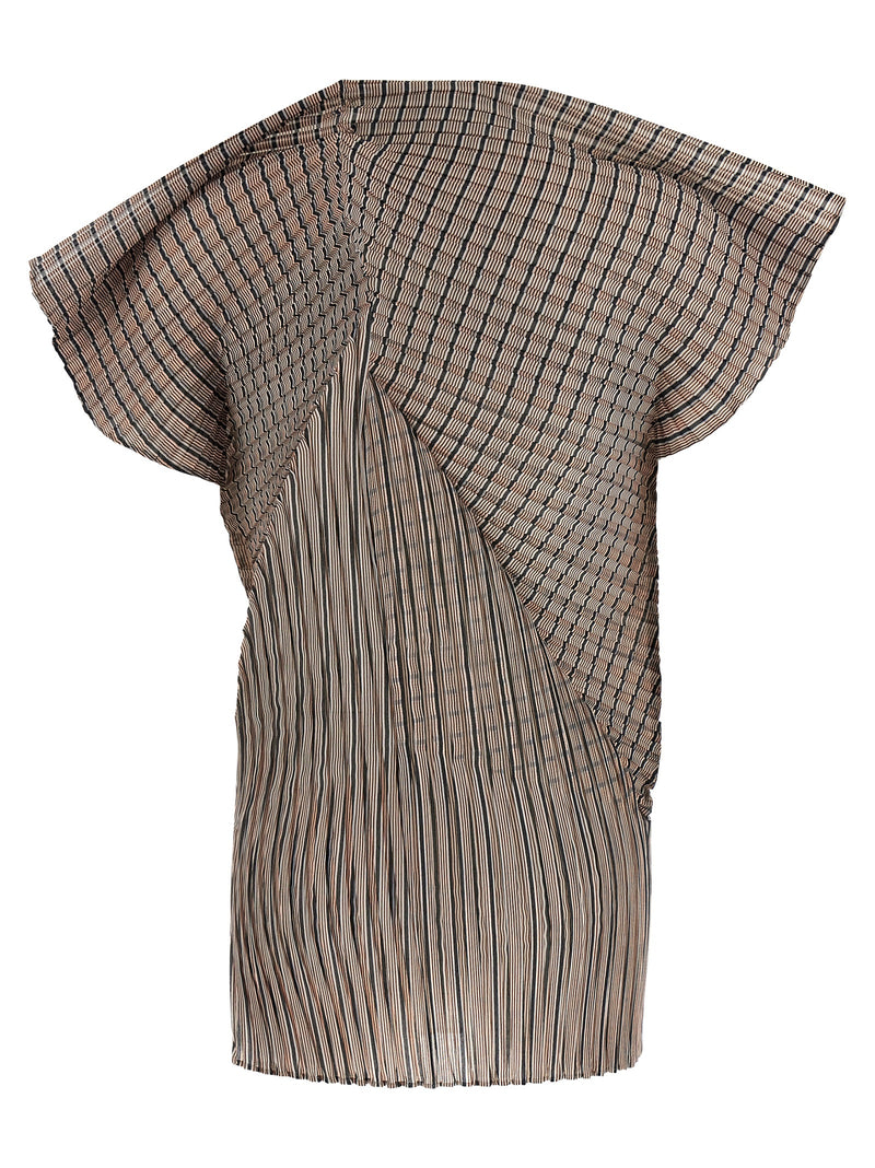 Issey Miyake Brown Polyester Blouse