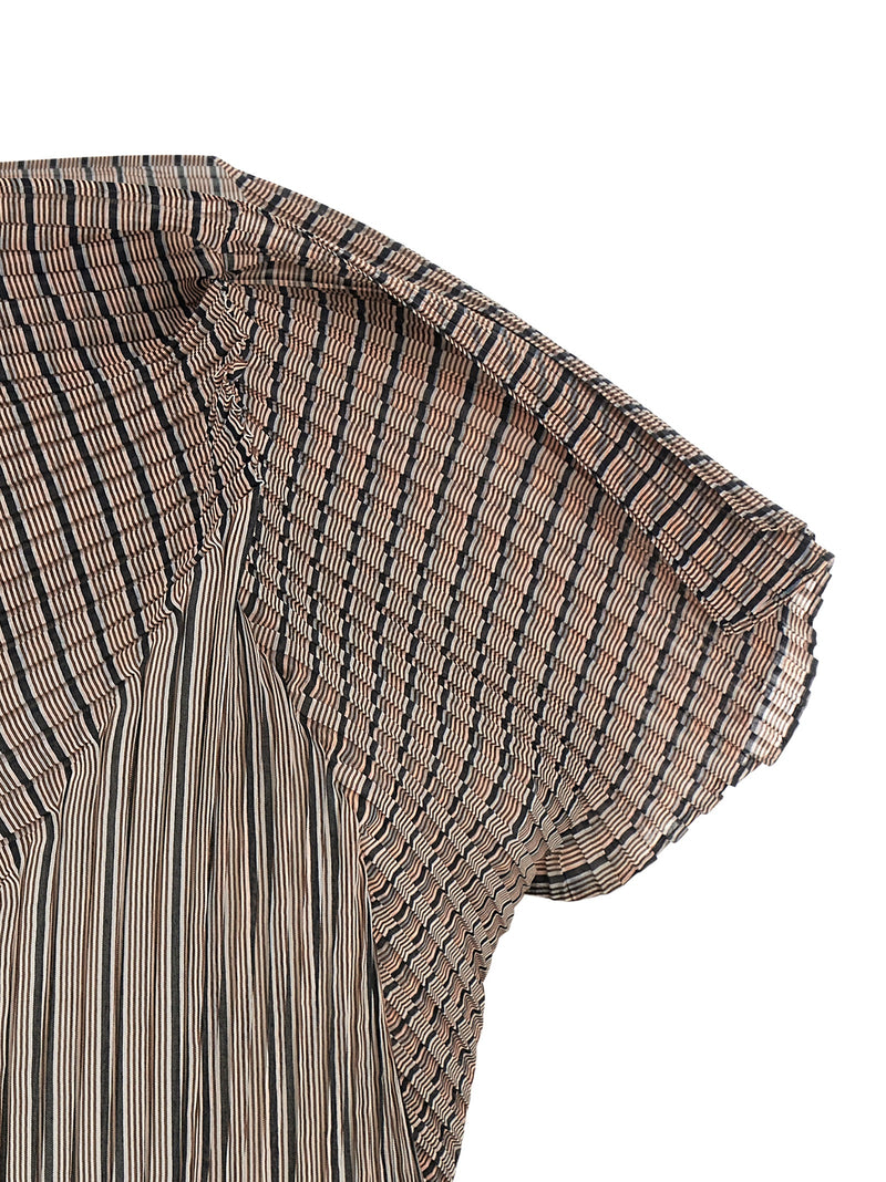 Issey Miyake Brown Polyester Blouse