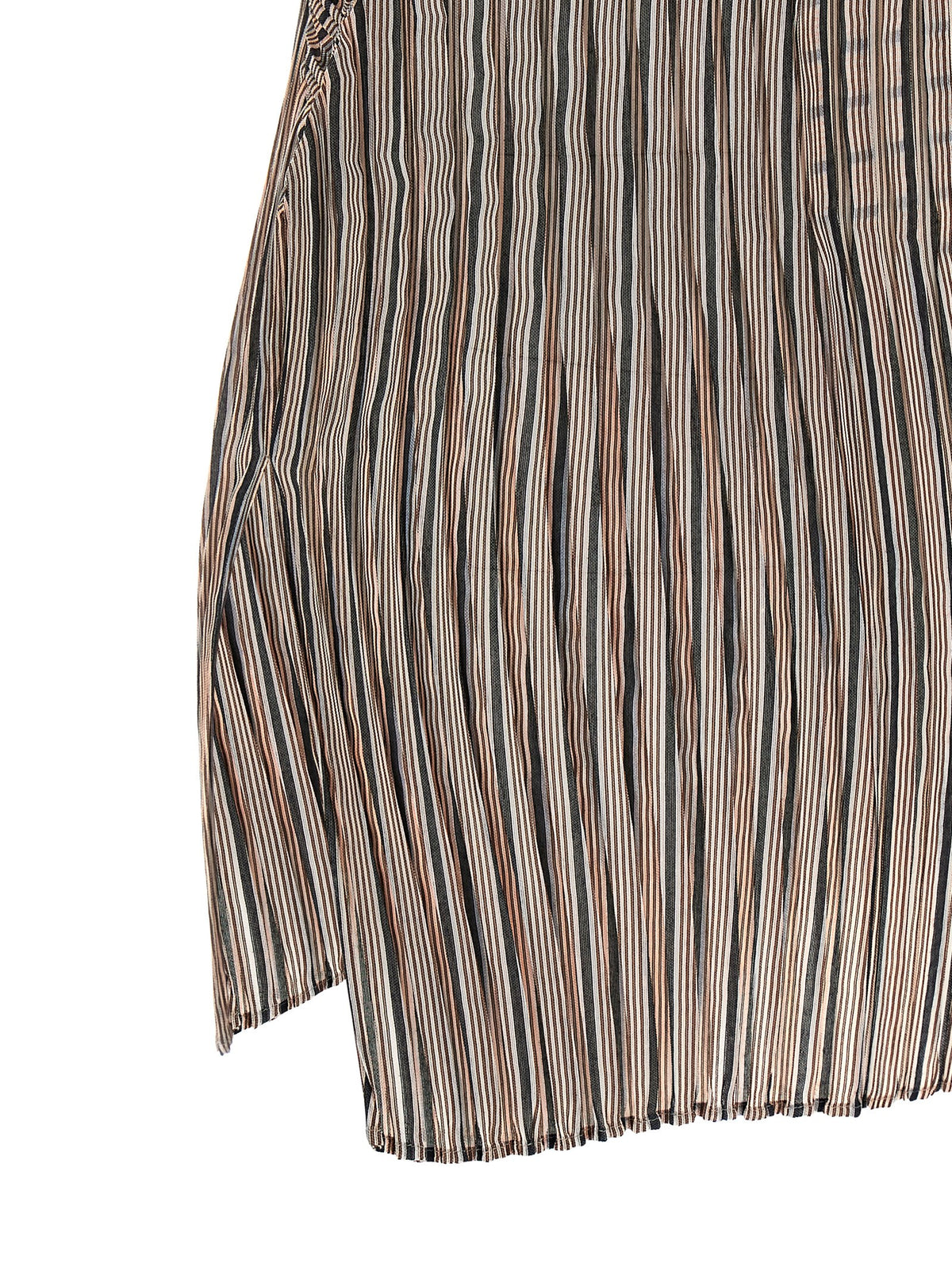 Chemisier Issey Miyake en polyester marron