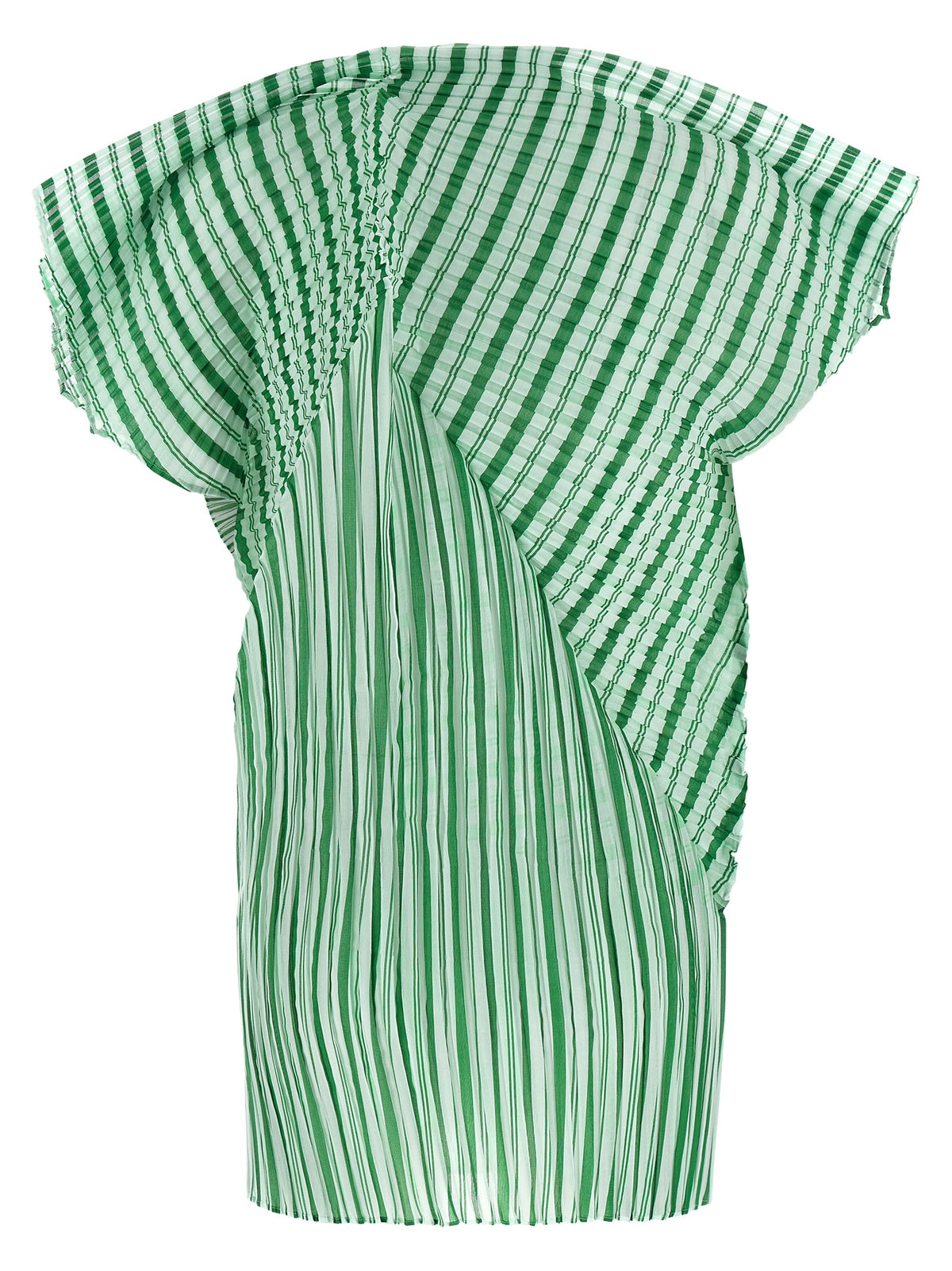 Chemise en polyester bicolore à motif Issey Miyake