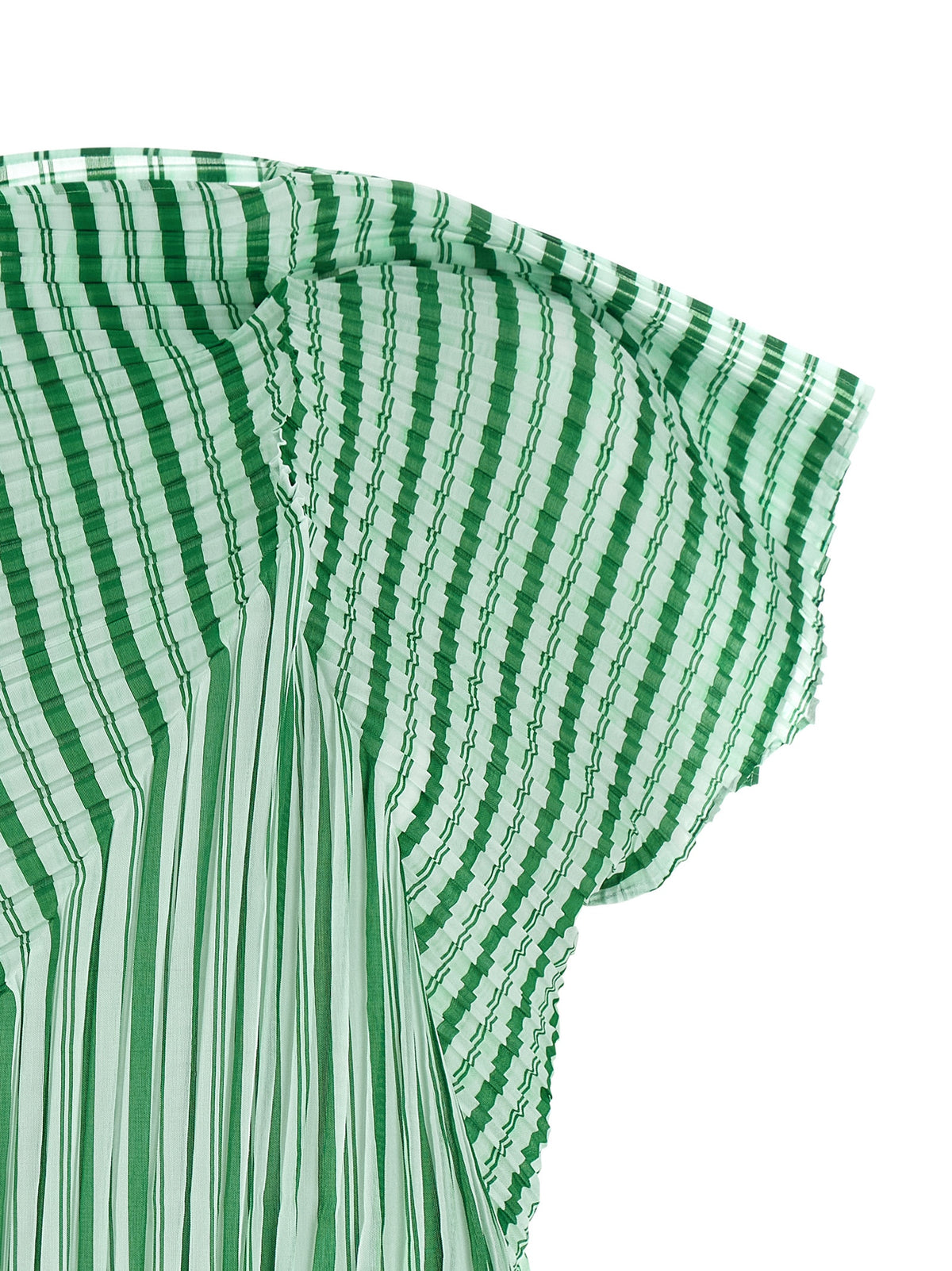 Chemise en polyester bicolore à motif Issey Miyake