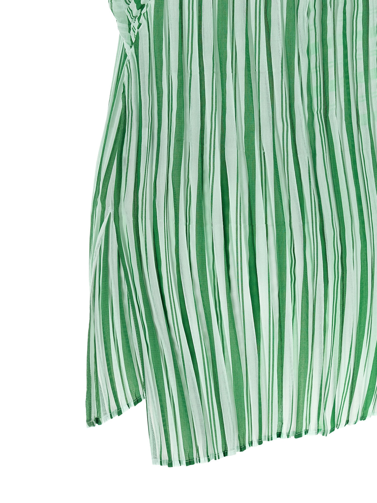 Chemise en polyester bicolore à motif Issey Miyake