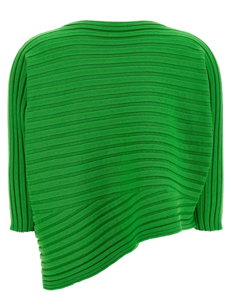Sweat-shirt bicolore en coton Issey Miyake
