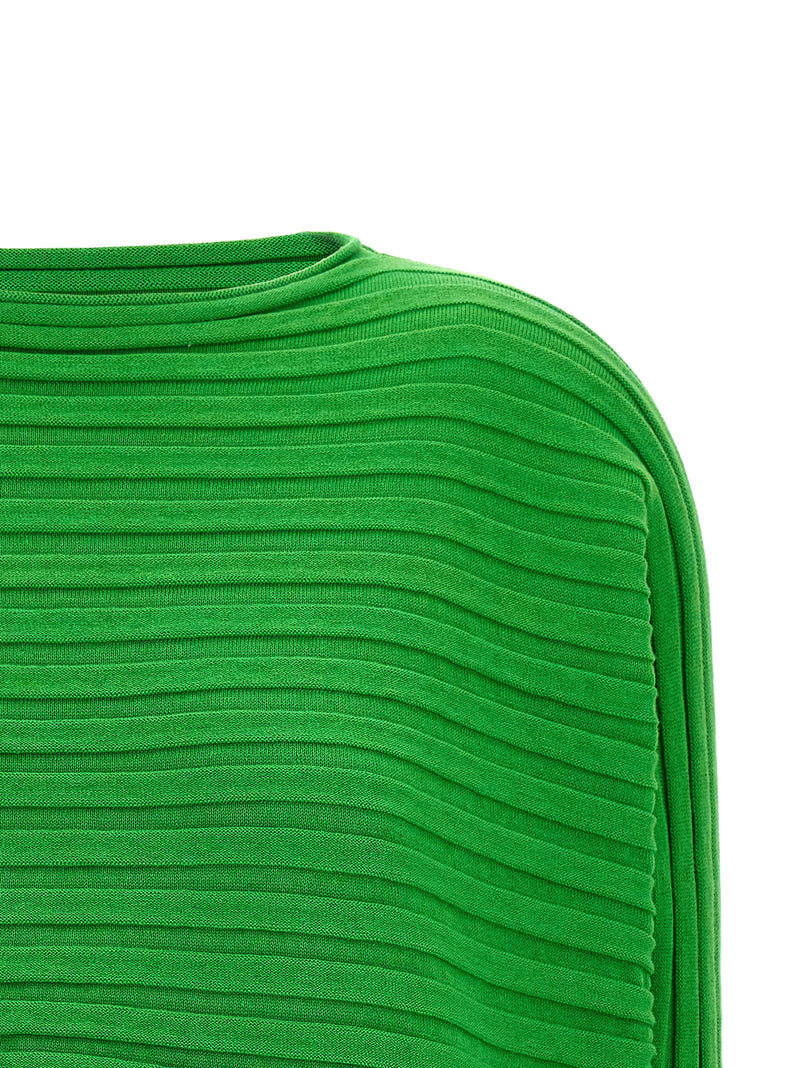 Sweat-shirt bicolore en coton Issey Miyake