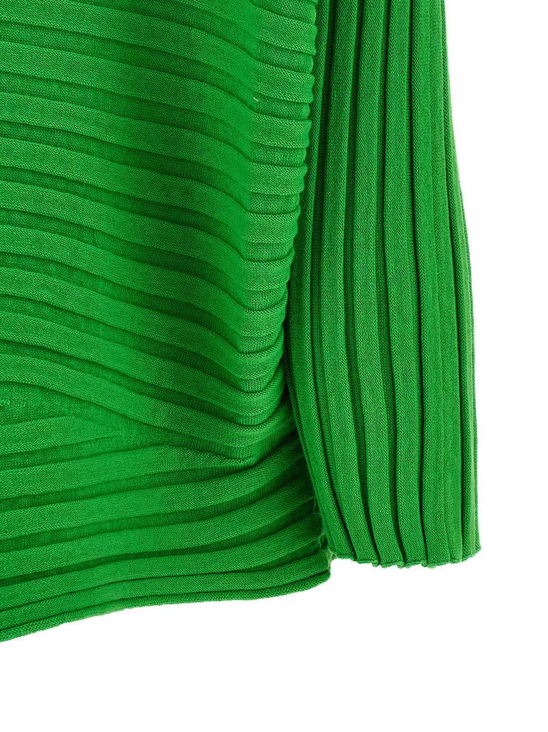 Sweat-shirt bicolore en coton Issey Miyake