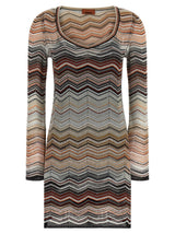 Missoni Brown Viscose Short Dress - Chic & Elegant