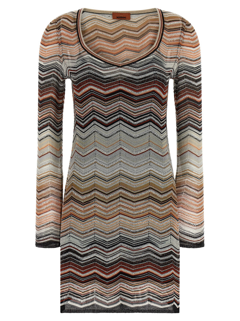 Missoni Brown Viscose Short Dress
