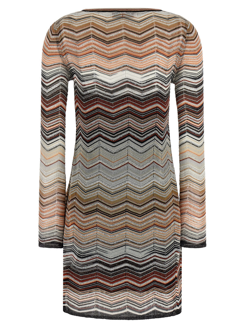 Missoni Brown Viscose Short Dress