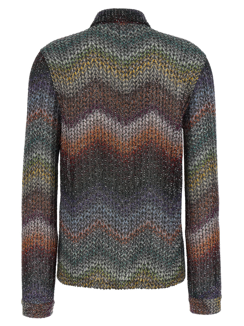 Missoni Multicolor Viscose Blouse - Elegant Sequined Design
