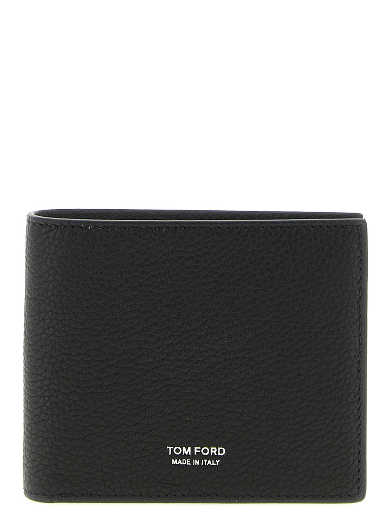 Portefeuille Tom Ford en cuir de veau noir