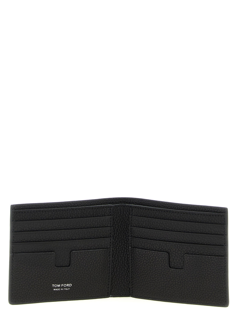 Portefeuille Tom Ford en cuir de veau noir