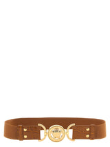 Ceinture Versace marron en cuir de veau