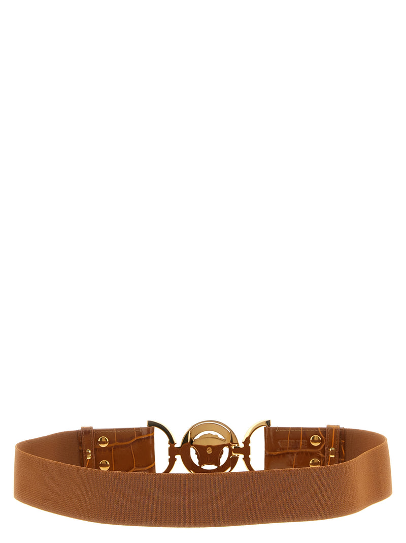 Ceinture Versace marron en cuir de veau
