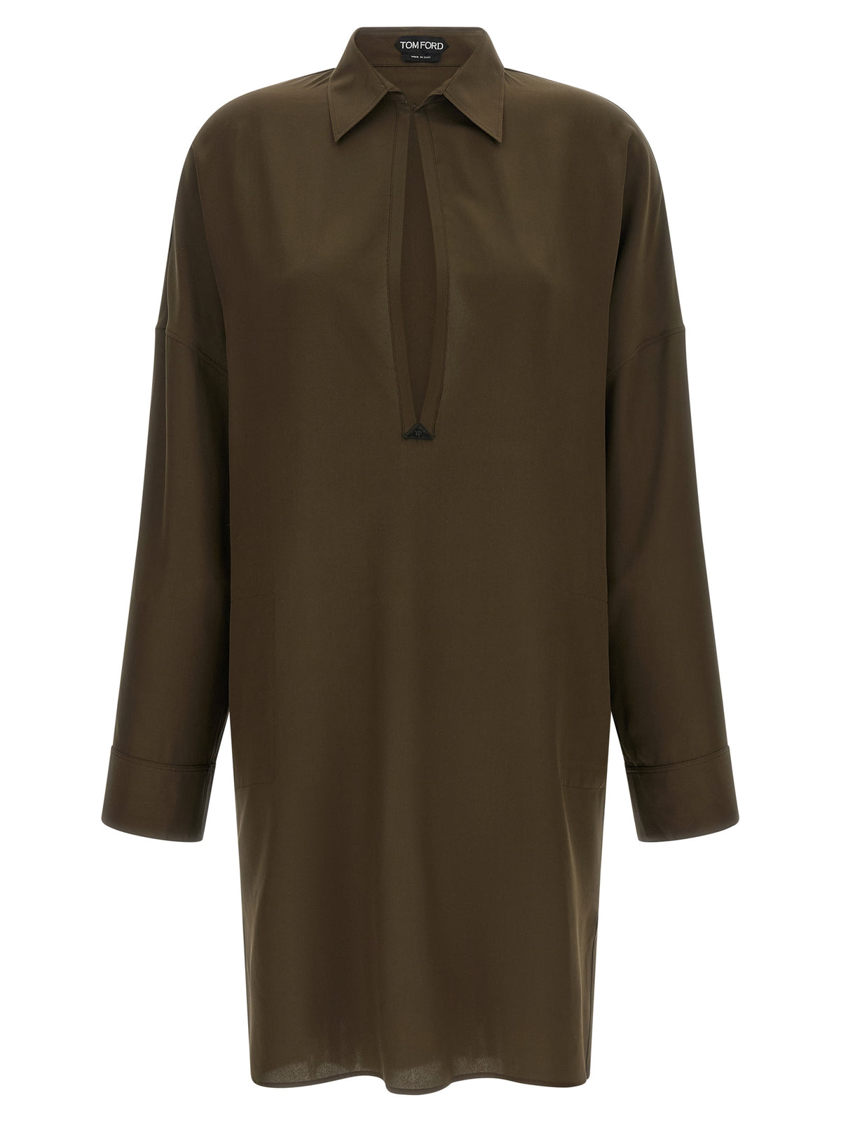 Tom Ford Bicolor Silk Midi Dress - Green